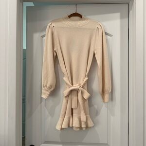 Mango Cream Knit Dress
